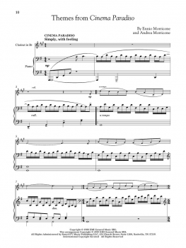 Movie Themes for Clarinet and Piano