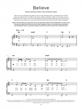 40 Elton John Songs Really Easy Piano