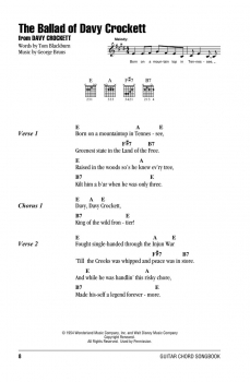 Preview: Disney – Guitar Chord Songbook – 2nd Edition