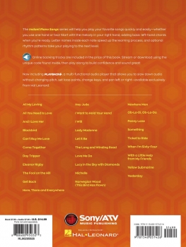 Preview: The Beatles – Instant Piano Songs