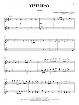 Preview: The Beatles Piano Duet Play-Along Volume 4