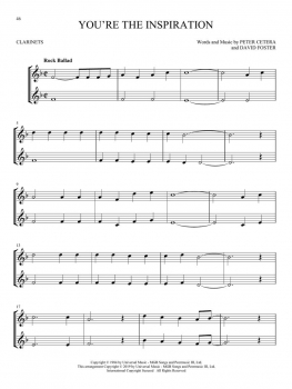 Classic Rock for Two Clarinets