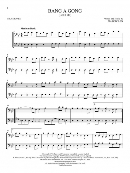 Classic Rock for Two Trombones