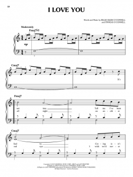 Preview: Billie Eilish – When We All Fall Asleep, Where Do We Go? Easy Piano