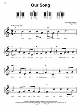 Preview: Taylor Swift – Super Easy Songbook