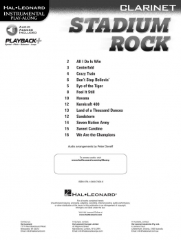 Stadium Rock for Clarinet