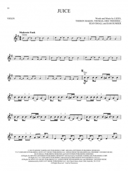 Preview: Instrumental Play-Along for Violin: Lizzo – Cuz I Love You