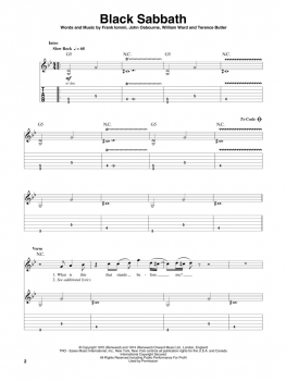 Preview: Black Sabbath Guitar Play-Along Volume 67