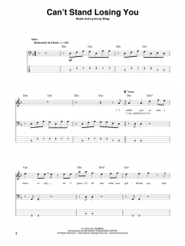 The Police Bass Play-Along Volume 20