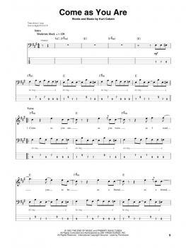 Nirvana Bass Play-Along Volume 25