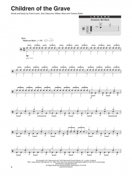 Black Sabbath Drum Play-Along Volume 22