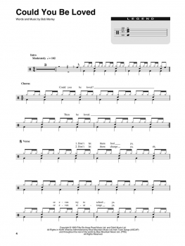 Bob Marley Drum Play-Along Volume 25