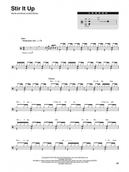Bob Marley Drum Play-Along Volume 25