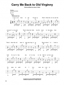 Folk Songs for Banjo