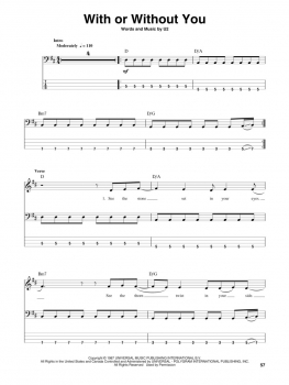 U2 Bass Play-Along Volume 41
