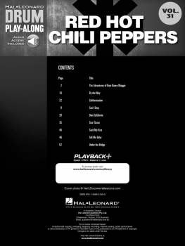 Preview: Red Hot Chili Peppers Drum Play-Along Volume 31