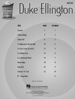 Preview: Big Band Play-Along: Duke Ellington - Alto Sax