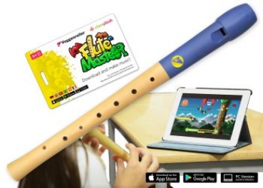 Voggenreiter Flute Master (App) mit Holz-KST-Blockflöte (dt. GW)