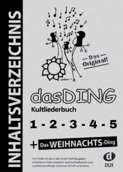 Preview: Das Ding Band 1 - 5 | Kultliederbücher inkl. Original Inhaltsverzeichnis