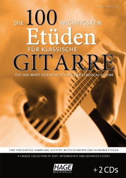 Die 100 wichtigsten Etüden für klassische Gitarre (mit 2 CDs)