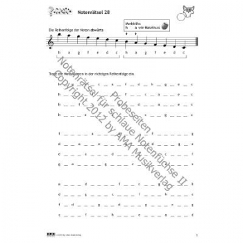 Notenrätsel für schlaue Notenfüchse. Band 2