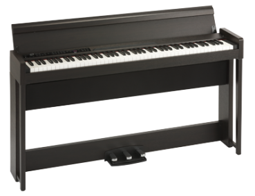 Preview: KORG Digitalpiano, Concert, C1 Air, Bluetooth, 3 Pedale, 2x25 Watt, braun
