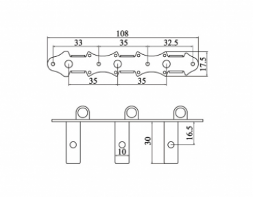 Preview: Ortega Classic Stimmmechaniken Set - schwarz Deluxe