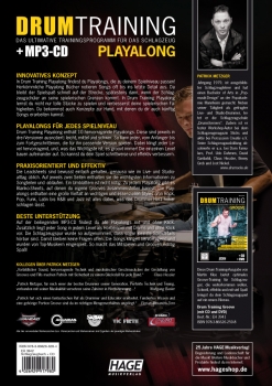 Preview: Drum Training Playalong (mit MP3-CD)
