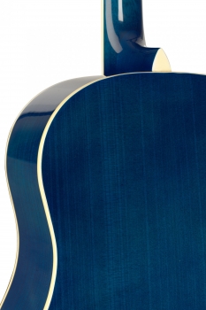 Preview: STAGG SA35 DS-TB Slope Shoulder Dreadnought Gitarre, Transparent Blue