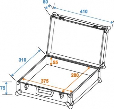 Roadinger Mikrofon-Case Road 7 Mikrofone silber