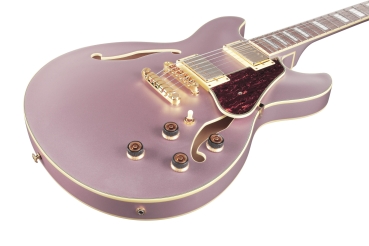 Preview: IBANEZ Artcore Hollowbody Guitar 6 String - Rose Gold Metallic Flat