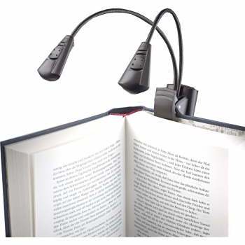 Preview: König & Meyer 12244 Notenpultleuchte Double2 LED FlexLight schwarz