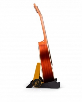 Preview: Ortega faltbarer Gitarrenständer aus Kunststoff - Orange / Schwarz