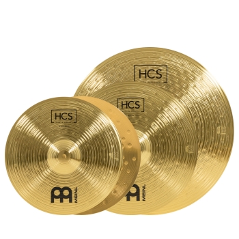 Preview: TAMA Imperialstar Drum Set 7 teilig - Blacked Out Black / Black Nickel HW + MEINL Cymbals HCS Cymbal Kit