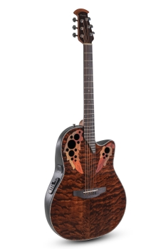 Ovation E-Akustikgitarre Celebrity Elite Plus Mid Cutaway Dark Tiger Eye