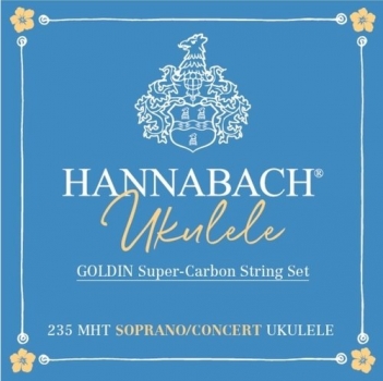 HANNABACH UKULELE-SAITEN SOPRAN/CONCERT SATZ GOLDIN 235MHT