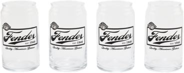 Preview: Fender™ 16oz Beer Can Glasses - 4er Set
