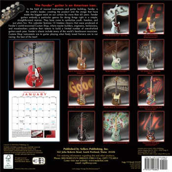 Preview: Fender Custom Shop Guitar Calendar 2019