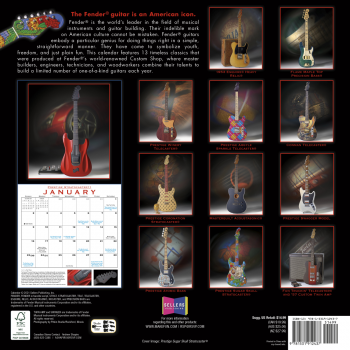 Preview: Fender Fender® 2022 Custom Shop Calendar · Kalender