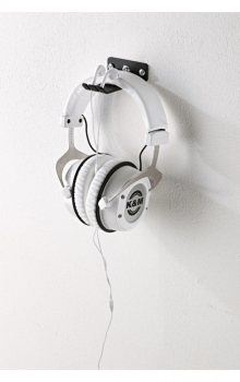 Preview: K & M 16311 Kopfhörer-Wandhalter - schwarz