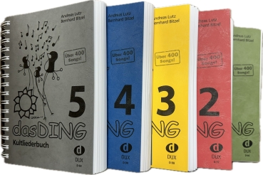 Das Ding Band 1 - 5 | Kultliederbücher inkl. Original Inhaltsverzeichnis