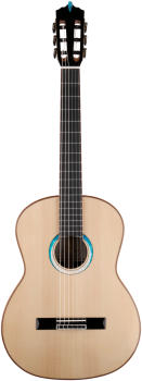 Preview: ARTESANO Konzertgitarre, Nuevo Azul, vollmassiv, Softcase