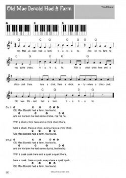 Preview: 100 Kinderlieder für Keyboard - beliebte Melodien & Hits aus Film und TV