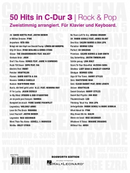 Preview: 50 Hits in C-Dur - Rock + Pop 3