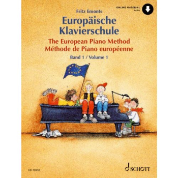 Europäische Klavierschule Band 1 + Online-Audio