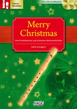 Merry Christmas, Ausgabe für C-Instrumente (Blockflöte) inkl. 2 CD´s