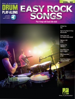 Easy Rock Songs Drum Play-Along Volume 42