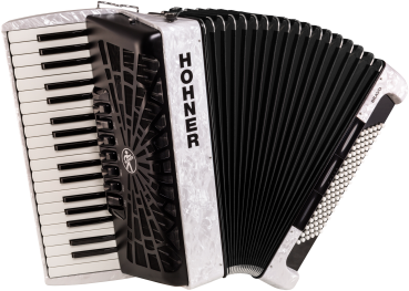 HOHNER Akkordeon, Bravo III 96, weiß, silent key