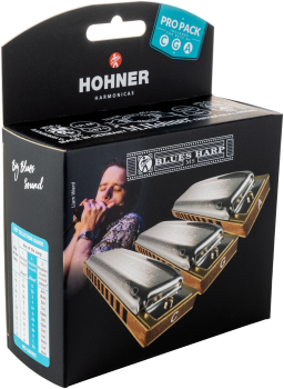 HOHNER Mundharmonika, Blues Harp MS, C/G/A, Pro Pack