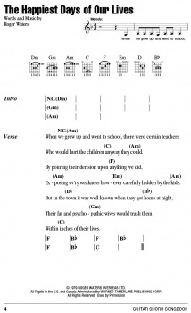 Preview: Pink Floyd – Guitar Chord Songbook